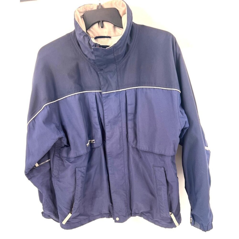 VINTAGE BURTON TACTIC JACKET Mens Medium Full Zip Blue Snowboard Ski Hiking Coat